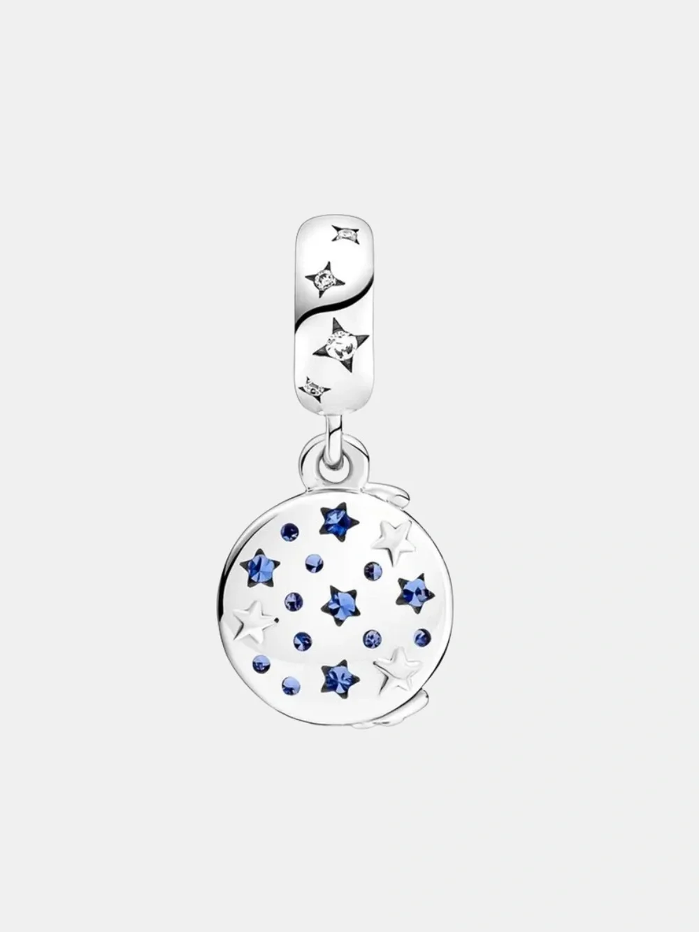 New Santa on the Moon Charm